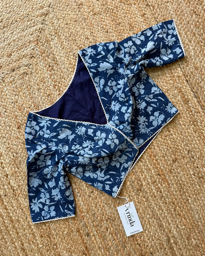 Indigo Flora Blouse