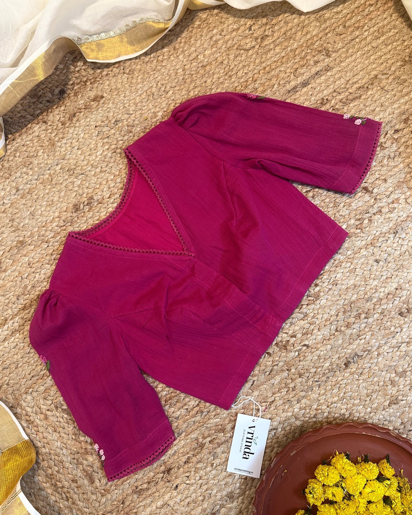 Fuschia Valley Blouse