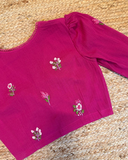 Fuschia Valley Blouse