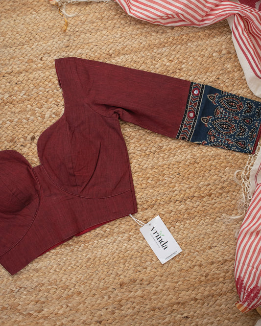 Gargi Maroon Blouse