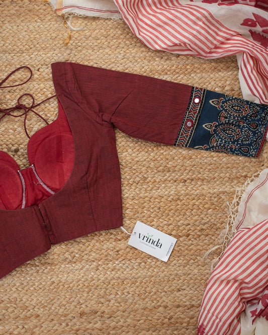 Gargi Maroon Blouse