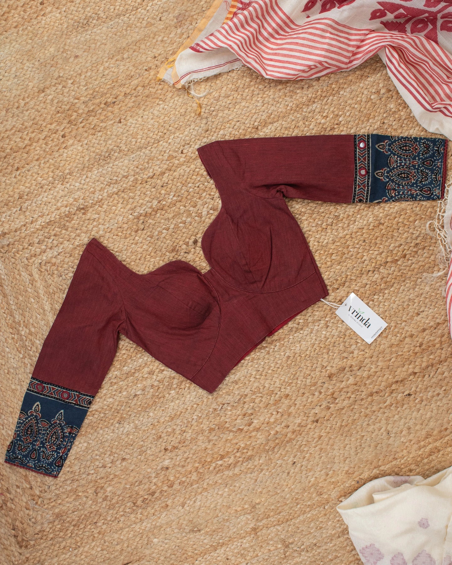 Gargi Maroon Blouse