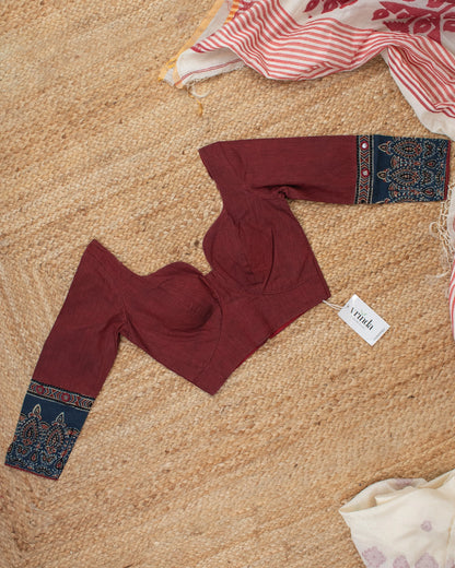 Gargi Maroon Blouse