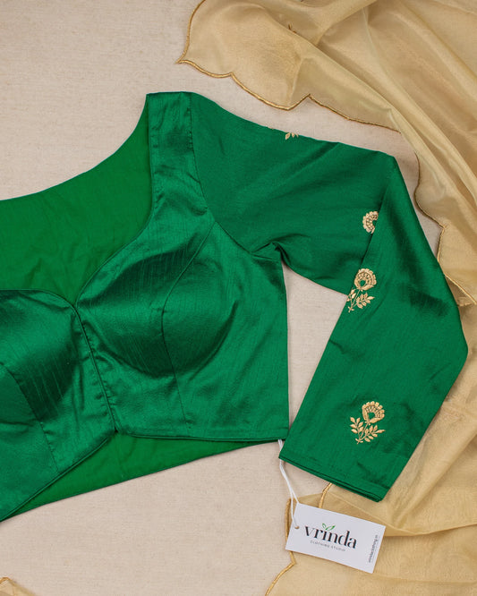 Gold Tulip Emerald Blouse