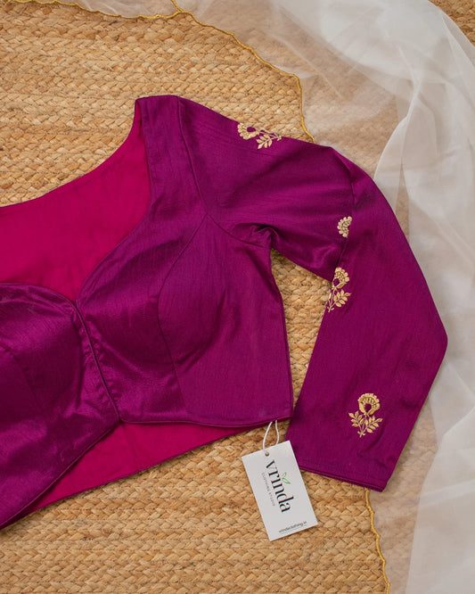 Gold Tulip Purple Blouse