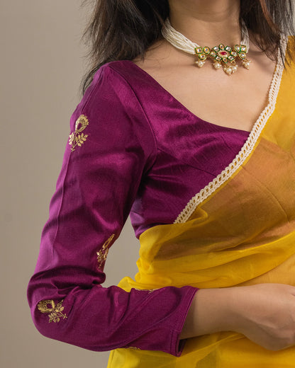 Gold Tulip Purple Blouse