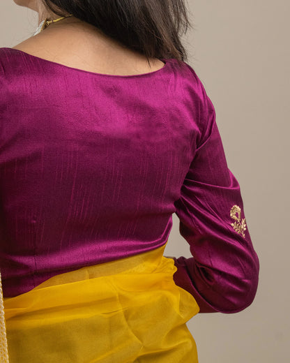 Gold Tulip Purple Blouse