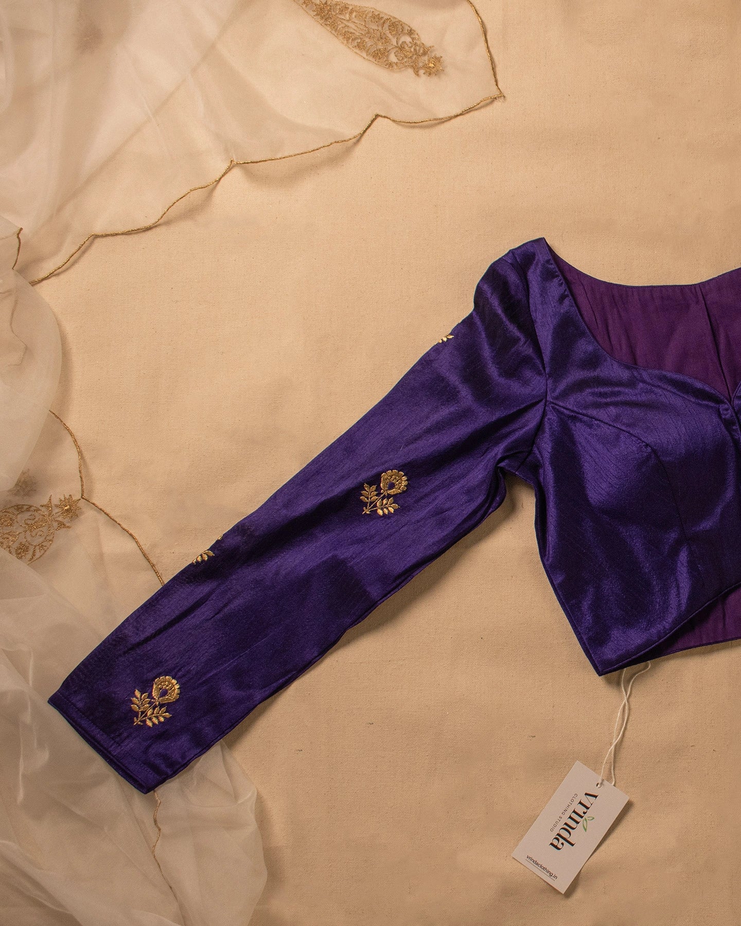 Gold Tulip Purple Blouse