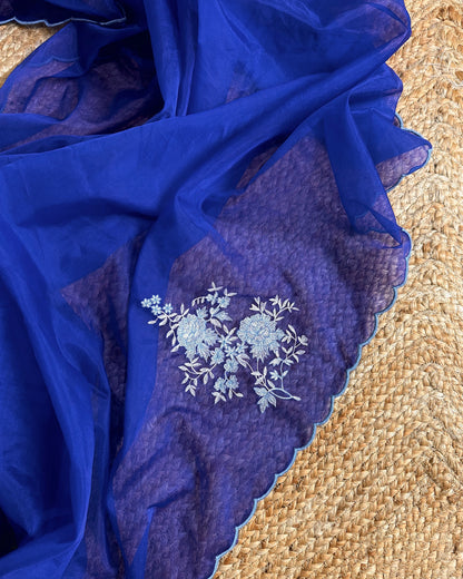 Blue Gracia Saree