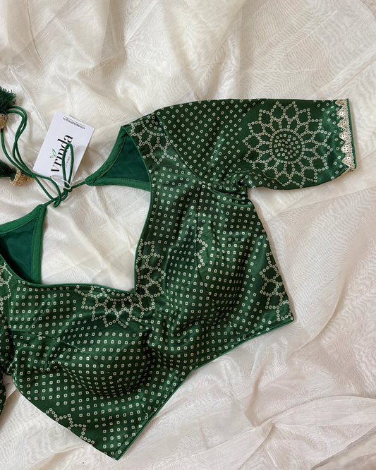 Hara bandhej Blouse