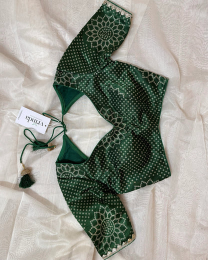 Hara bandhej Blouse