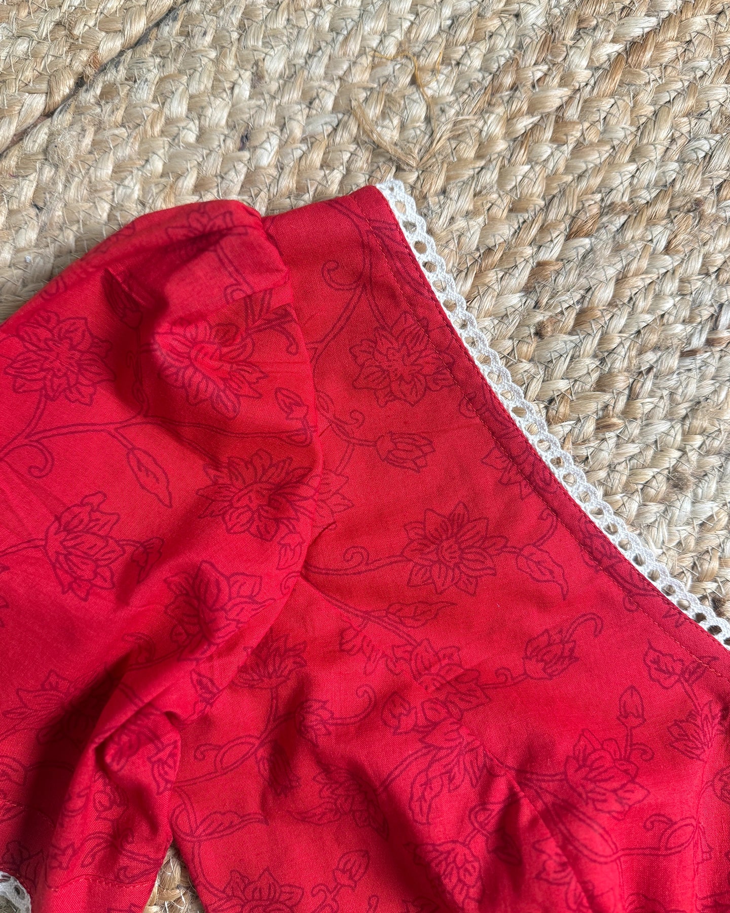 Hibiscus Puff Blouse