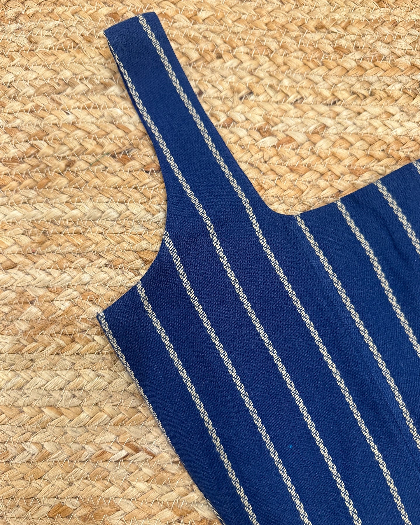 Indigo Lines Corset Blouse