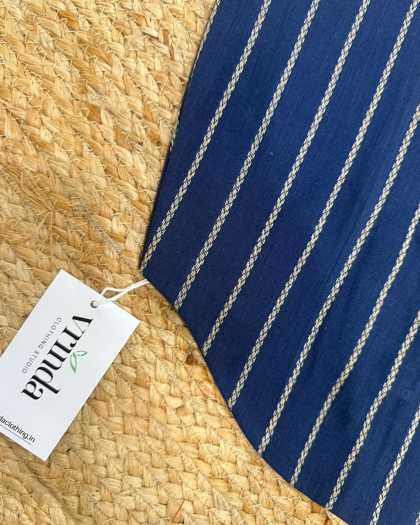 Indigo Lines Corset Blouse