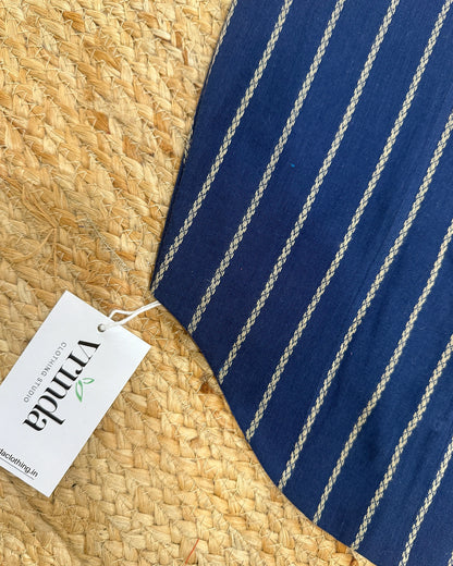 Indigo Lines Corset Blouse