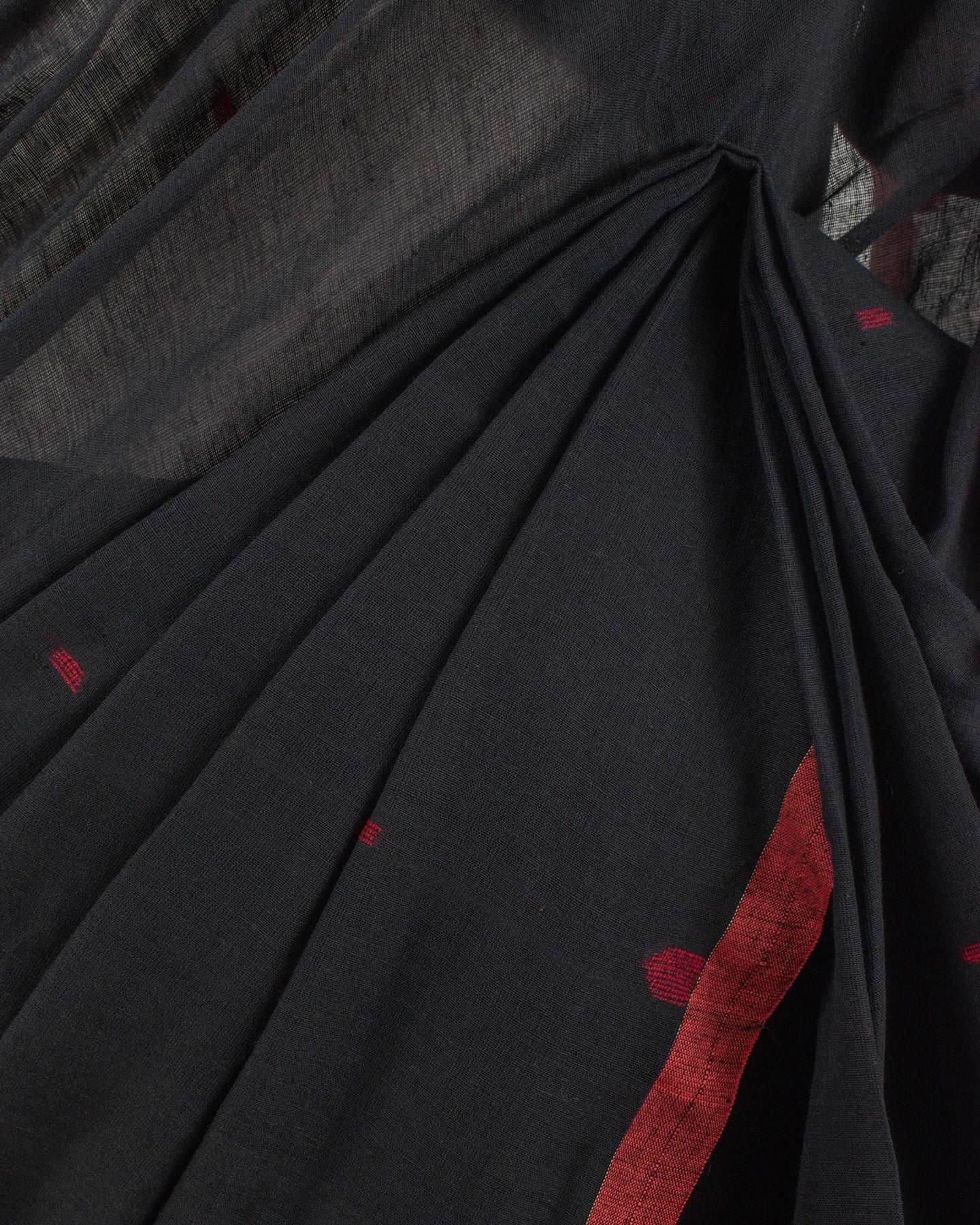 Jamdani Black Stripes Saree
