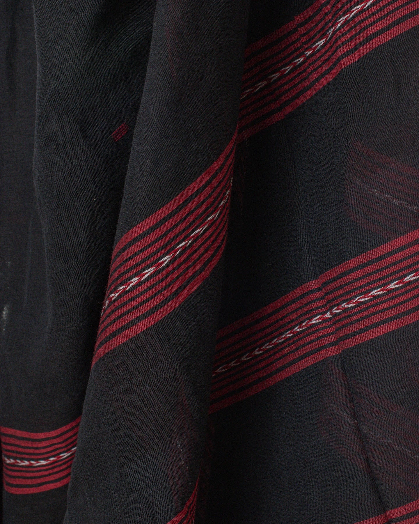 Jamdani Black Stripes Saree