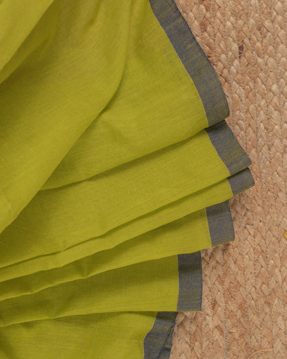Jamdani Mustard Stripes Saree