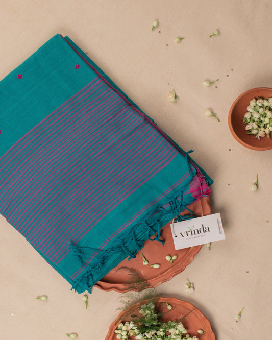 Jamini Teal Saree