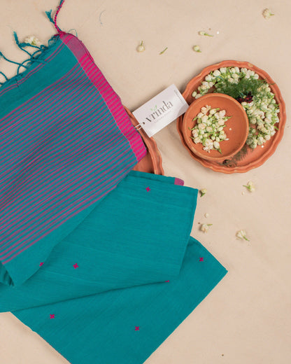 Jamini Teal Saree