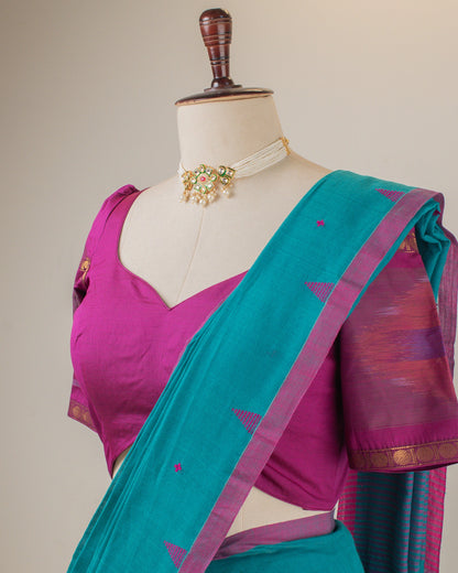 Jamini Teal Saree