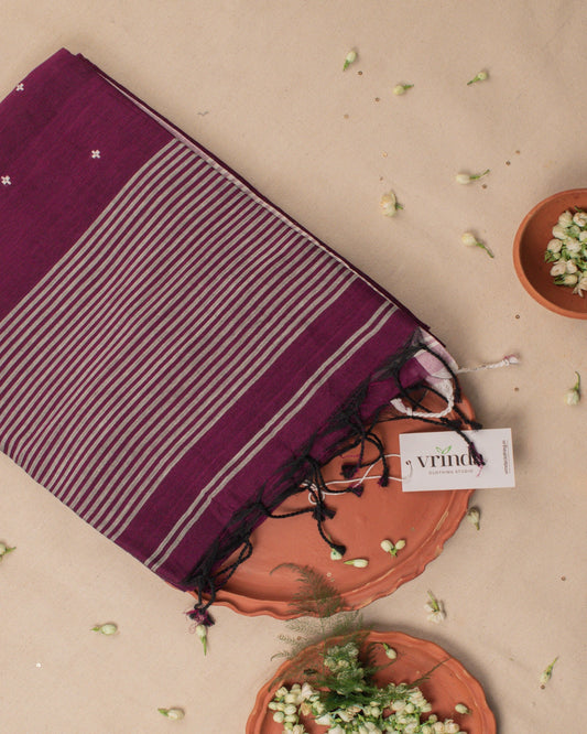 Jamini wine Saree