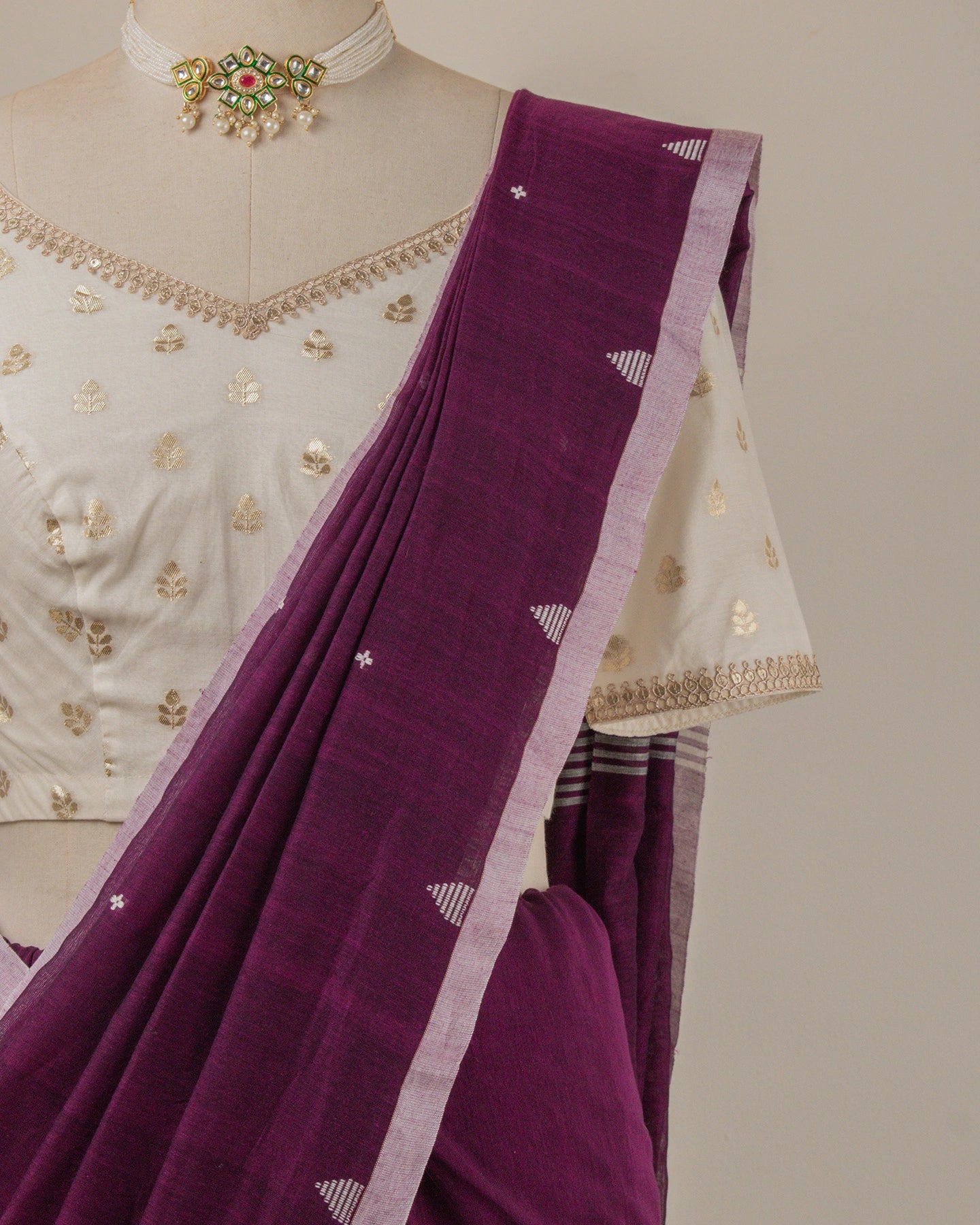 Jamini Wine Saree