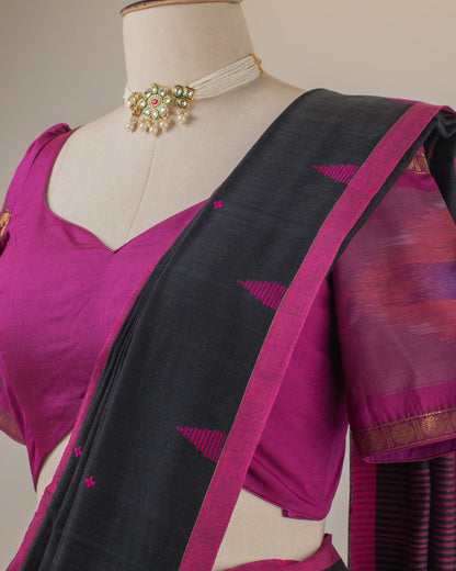 Jamini Black Saree
