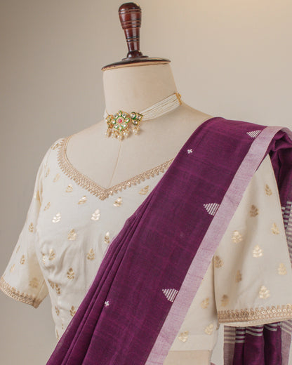 Jamini Wine Saree