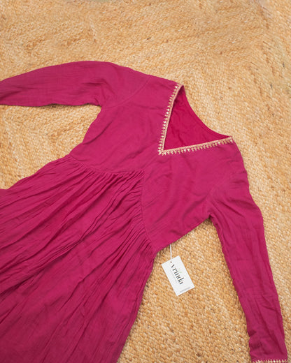 Komal Magenta Kurta