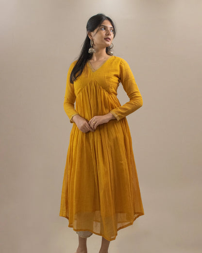 Komal Mustard Kurta