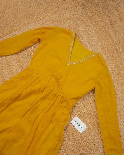 Komal Mustard Kurta