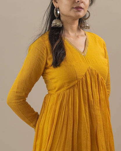 Komal Mustard Kurta