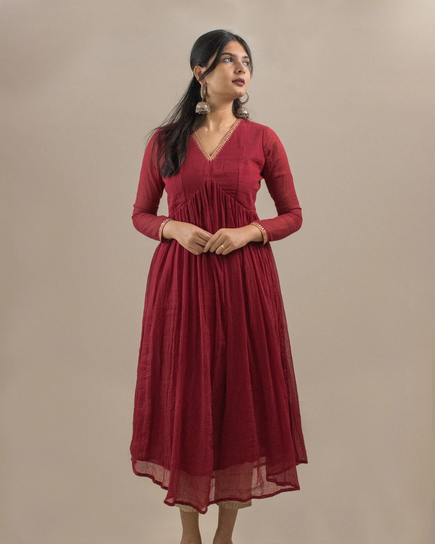 Komal Red Kurta
