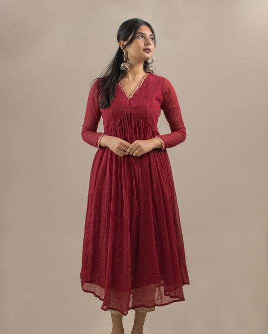 Komal Red Kurta