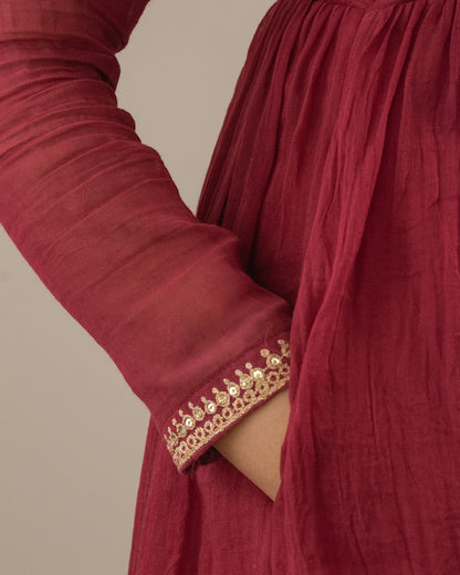 Komal Red Kurta