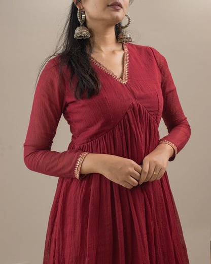 Komal Red Kurta