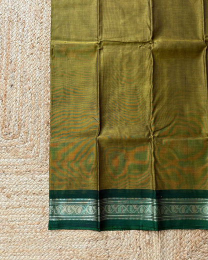 Latika Olive Bengal Cotton Silk Saree