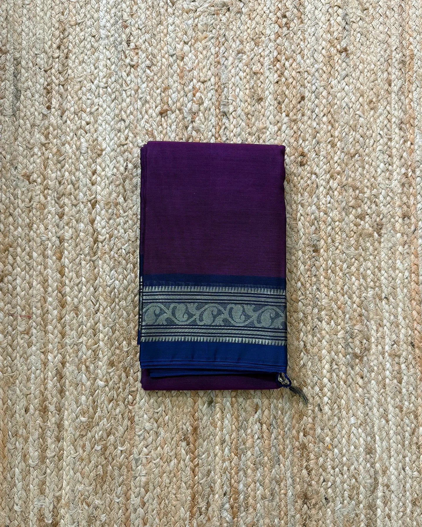 Latika Purple Bengal Cotton Silk Saree