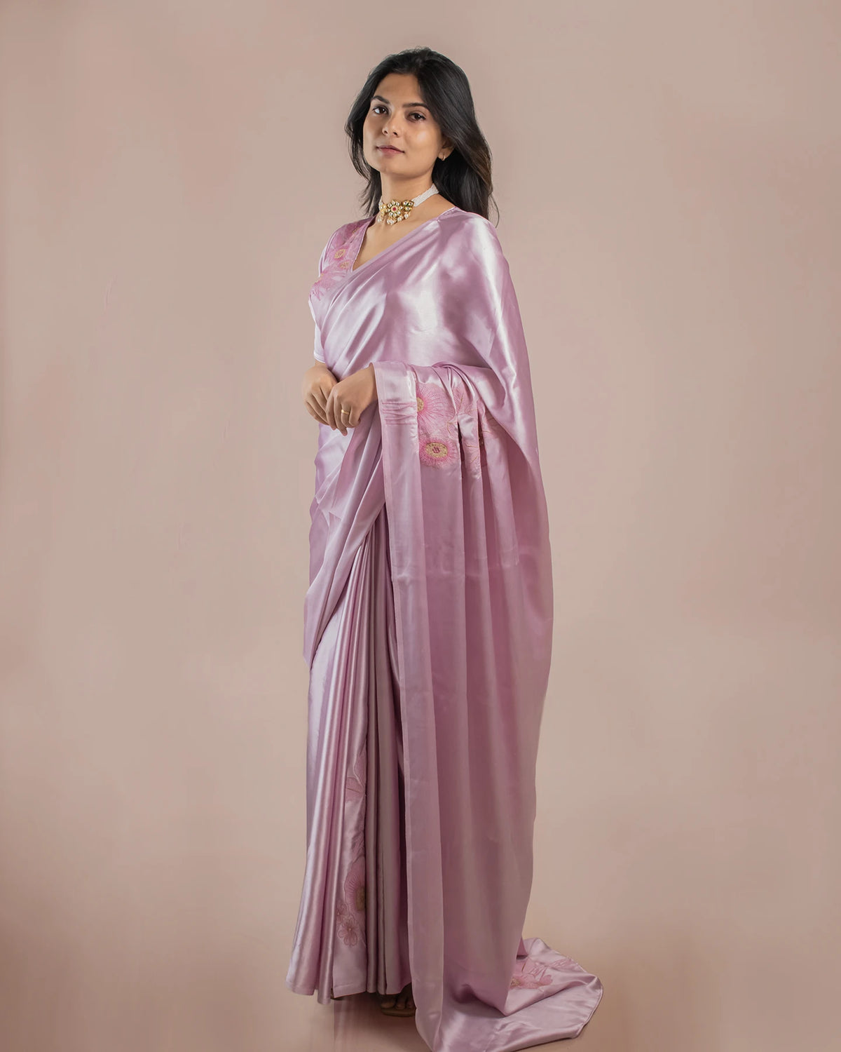 Layana Lilac Saree
