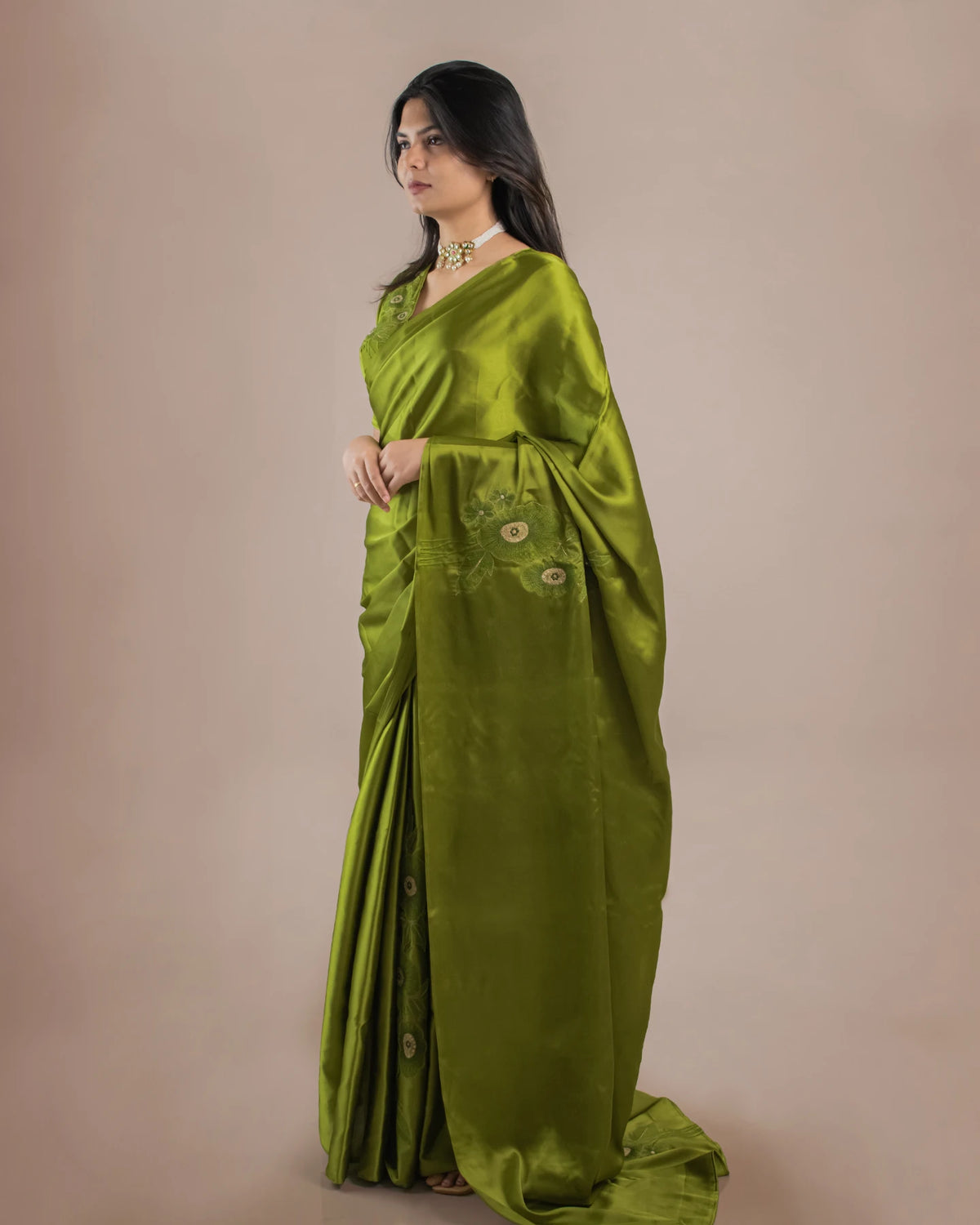 Layana Moss Saree