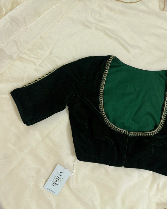 Leela Dark Green Blouse