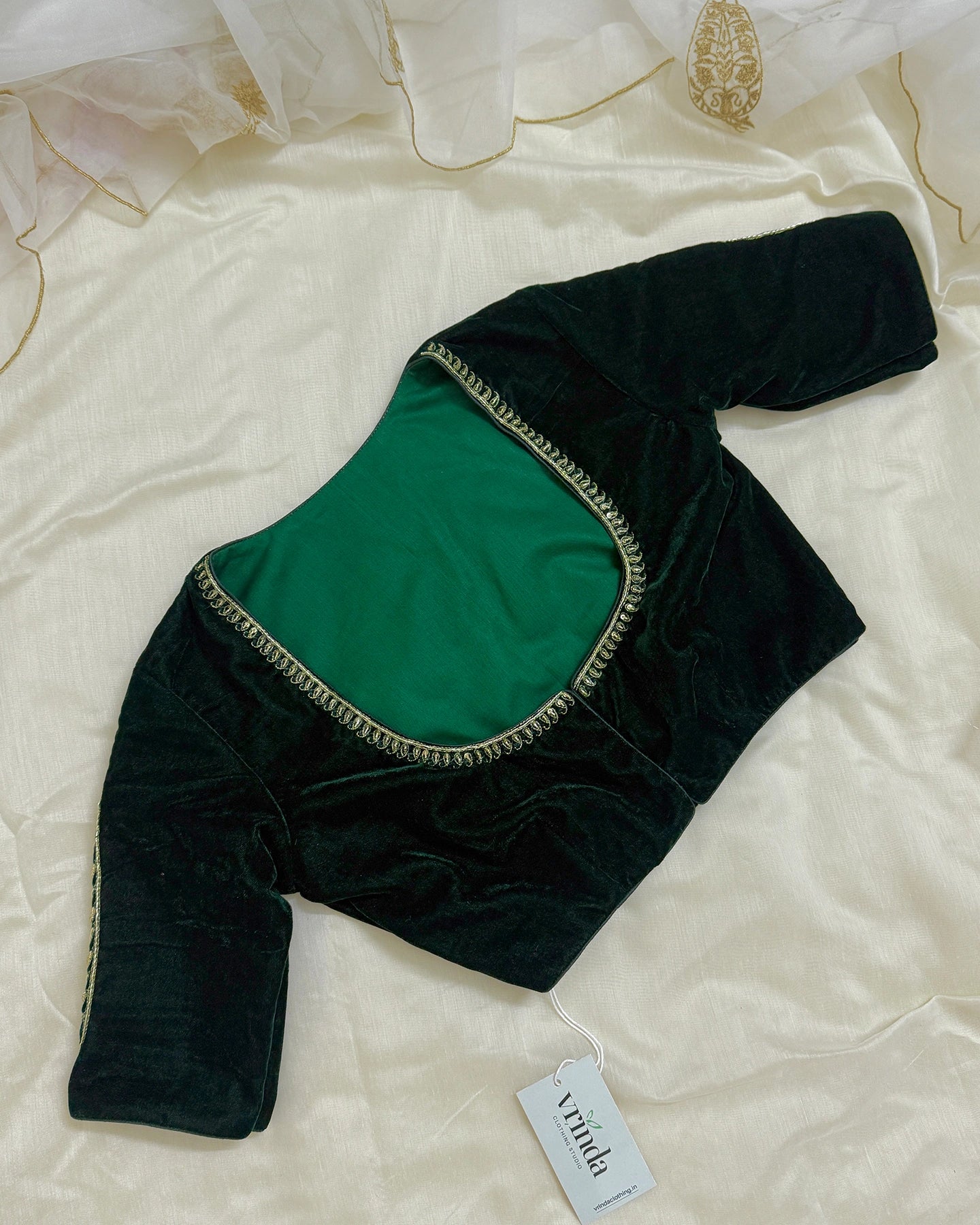 Leela Dark Green Blouse