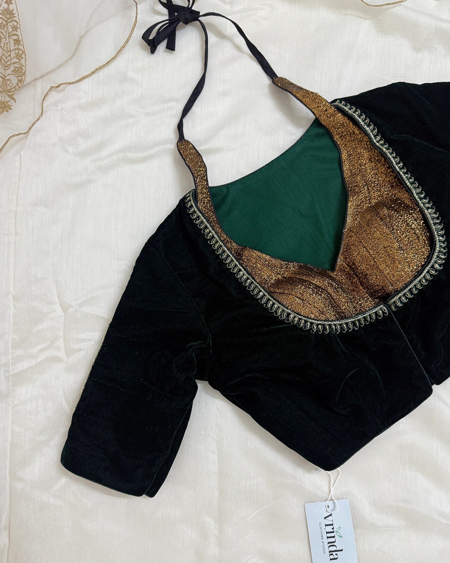Leela Dark Green Blouse