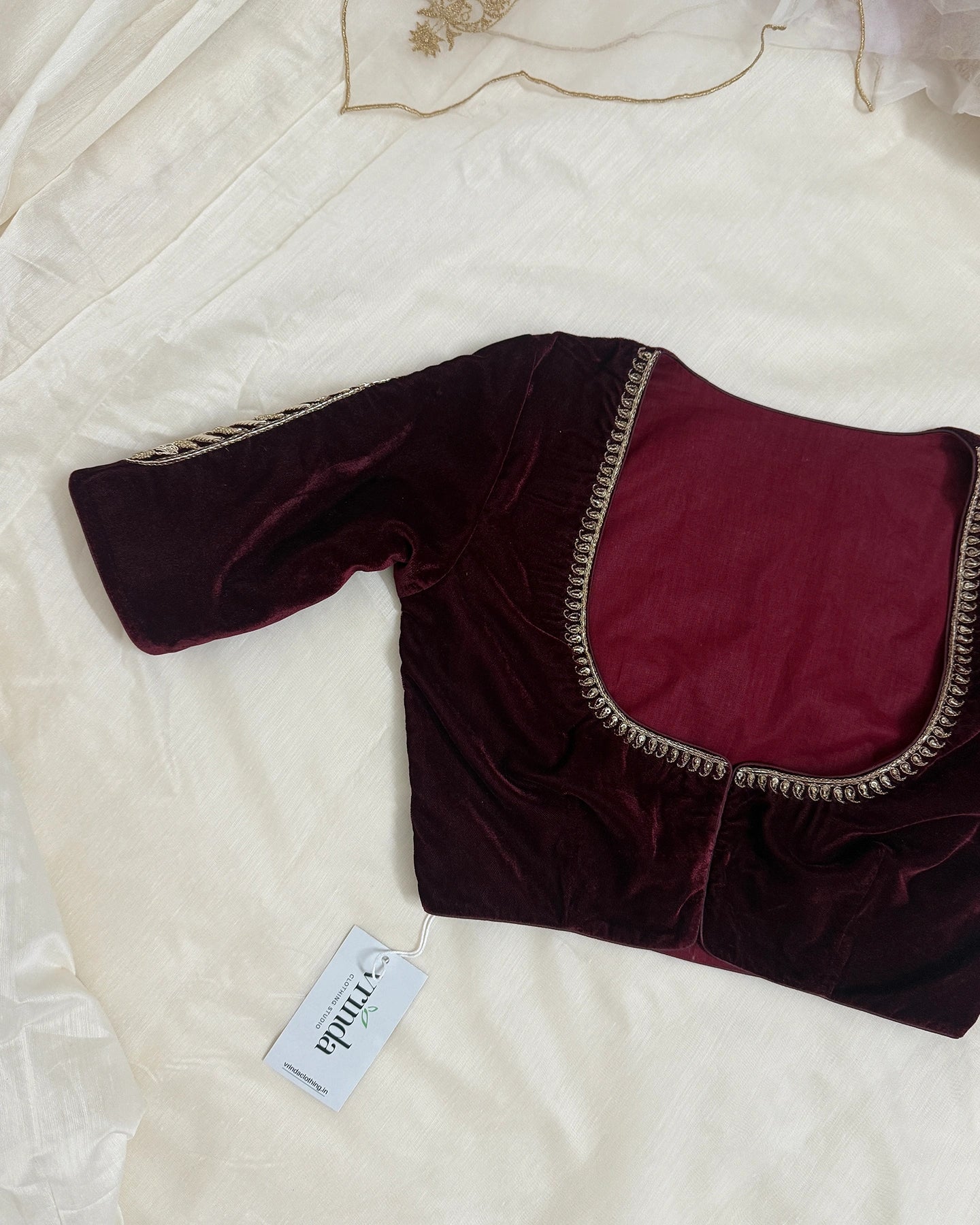 Leela Maroon Blouse