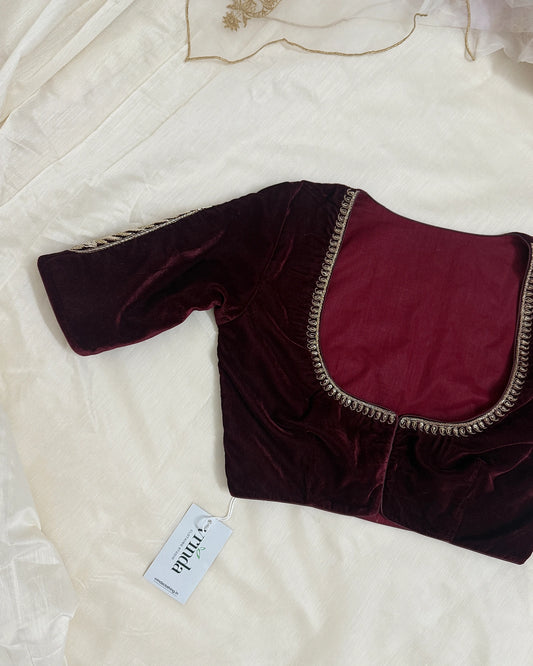 Leela Maroon Blouse