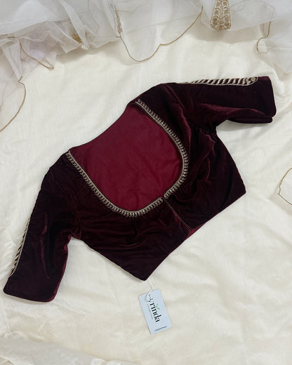Leela Maroon Blouse