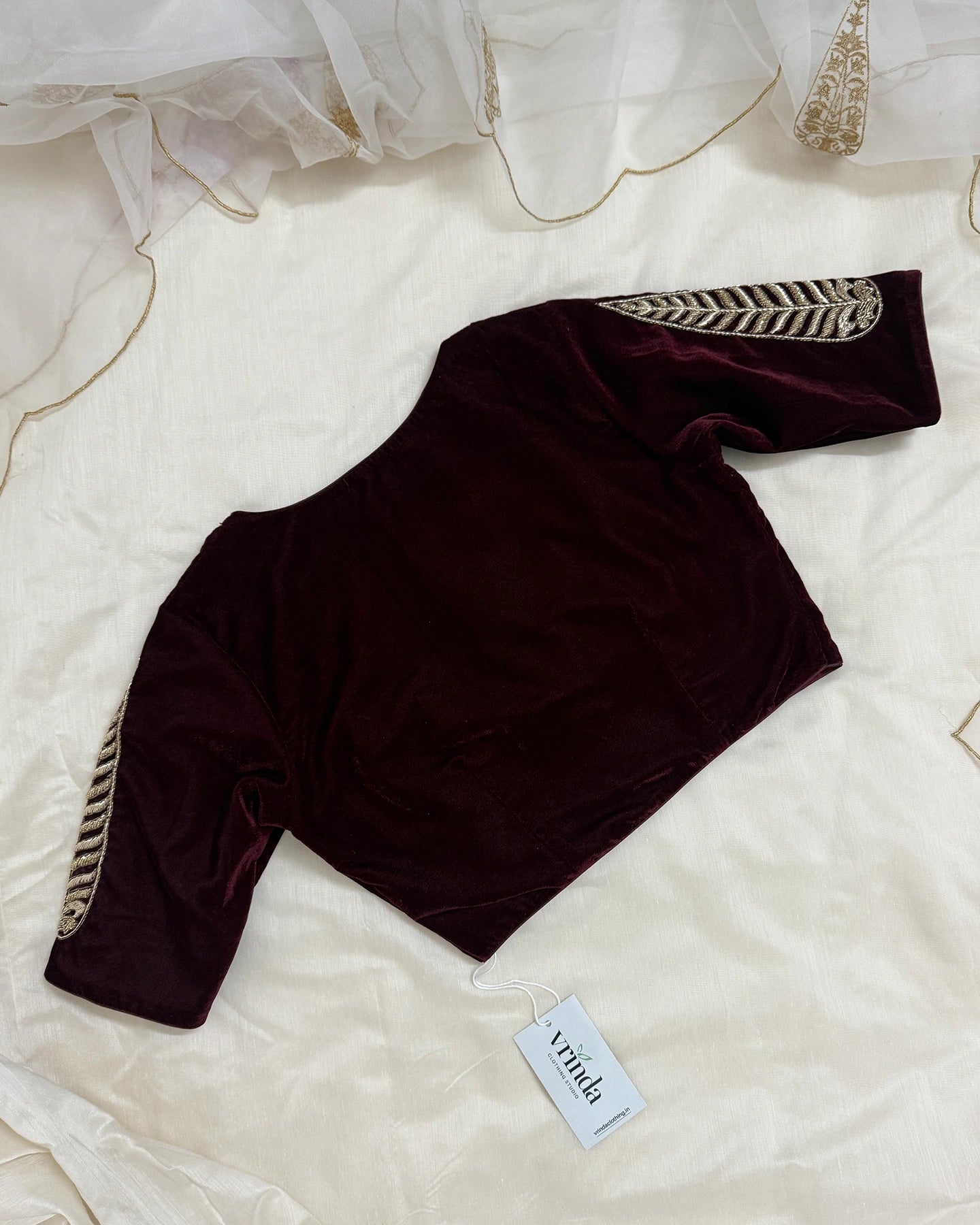 Leela Maroon Blouse