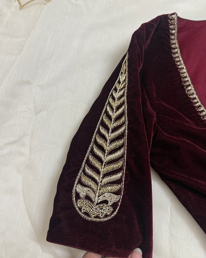 Leela Maroon Blouse