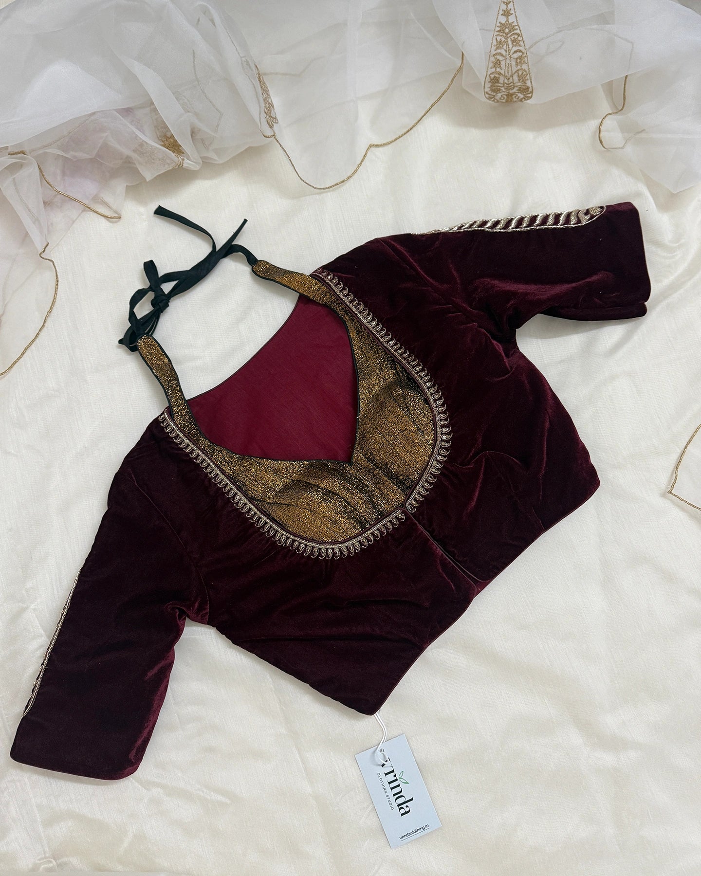Leela Maroon Blouse